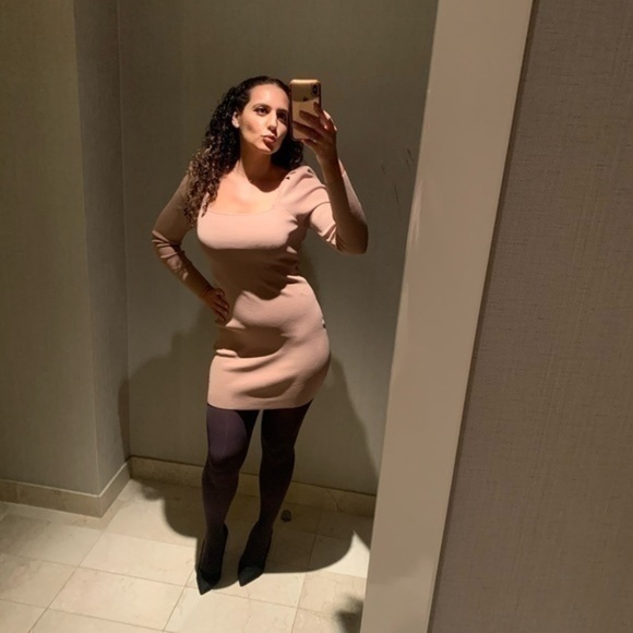 Express X Dusty Rose long sleeve mini dress Small - Picture 1 of 11